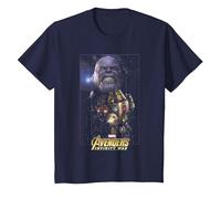 Marvel Avengers Infinity War Thanos Space T-Shirt, Enfant, Bleu Marine, 8 Ans