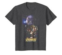 Marvel Avengers Infinity War Thanos Space T-Shirt, Enfant, Chiné Foncé, 8 Ans