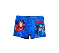 Marvel Avengers Iron Man Captain America Maillot de bain pour garçon et enfant (DE/NL/SE/PL, numérique, 140, régulier, bleu)