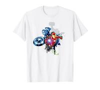 Marvel Avengers Iron Man Captain America Thor Color Pop T-Shirt