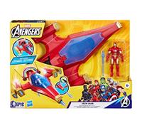 Hasbro Marvel – Figurine d'action Jet de Combat à Répulseur Iron Man 10 cm Dès 4 Ans