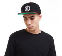 Marvel Avengers Logo Casquette De Baseball, Noir (Black/Red RBL), Taille Unique Homme