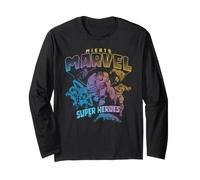Marvel Avengers Mighty Marvel Super Heros Team Up Vintage Manche Longue