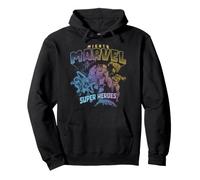 Marvel Avengers Mighty Marvel Super Heros Team Up Vintage Sweat à Capuche