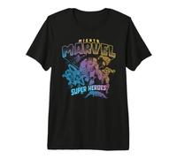 Marvel Avengers Mighty Marvel Super Heros Team Up Vintage T-Shirt Haut de Gamme