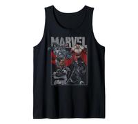 Marvel Avengers Nick Fury War Machine Falcon Black Panther Débardeur
