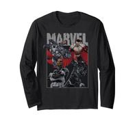Marvel Avengers Nick Fury War Machine Falcon Black Panther Manche Longue