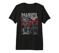 Marvel Avengers Nick Fury War Machine Falcon Black Panther T-Shirt Haut de Gamme