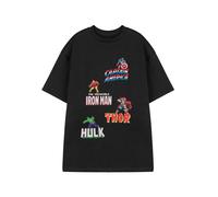Marvel Avengers Noir Multi Character T-shirt à manches courtes Homme