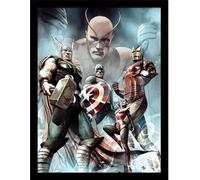 Marvel Avengers - Poster encadré "Hail Hydra Vol 1" PM9139 (40 cm x 30 cm) (coloré)