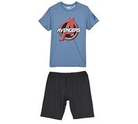 Marvel Avengers, Pyjama Court Homme,XL,Bleu