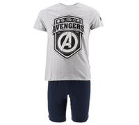 Marvel Avengers, Pyjama Court Homme,XL,Gris Clair