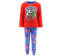 Marvel Avengers Pyjama pour Garçon, T-Shirt et Pantalon Long pour Enfant, Pyjama 2 Pièces en Velours Polaire Douce, Cadeau pour Garçons, Tailles 4 a 10 Ans (FR/ES, Âge, 10 Ans, Taille Normale, Rouge)