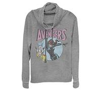 Marvel Avengers rétro Chemise, Gris chiné, L Femme