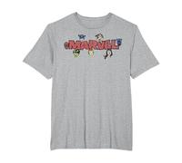 Marvel Avengers Retro Style Logo T-Shirt, Homme Grandes Tailles, Gris Chiné, 5X Tall