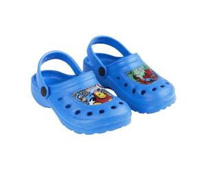 Marvel Avengers Sabots pour Garçons, Sandales D'été Capitan America Iron Man Hulk et Spiderman, Taille EU 32/33 | Bleu