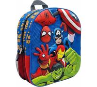 Marvel Avengers Sac à Dos 3D EVA pour Enfants | Sac à Dos Scolaire avec Coque Rigide Frontale | Sac Léger pour la Maternelle avec Bretelles Réglables | Sac à Dos de Voyage pour Garçons