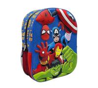 Marvel Avengers Sac à Dos Scolaire | Sac à dos scolaire Marvel Avengers avec compartiment principal, fermeture à glissière et poche filet latérale