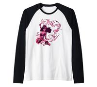 Marvel Avengers Scarlet Witch Using Magic Floral Portrait Manche Raglan