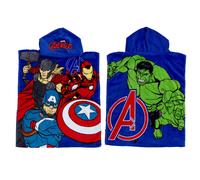 Poncho De Plage À Capuche Avengers Pour Enfants Filles En Coton Officiel Marvel