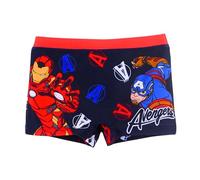 Marvel Avengers Short de Bain Garçon, Motif Iron Man et Captain America Maillots de Bain Enfant, Tailles 4 à 10 Ans (FR/ES, Âge, 4 Ans, Taille Normale, Bleu)