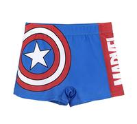 Marvel Avengers Short de Bain pour Garçons, Maillot de Bain Enfant, Short Boxer de Bain Captain America, Taille 3 Ans