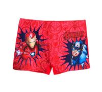 Marvel Avengers Shorts de Bain Garçon, Motif Les Avengers Maillots de Bain pour Enfants, Tailles 4 à 10 Ans (FR/ES, Âge, 8 Ans, Taille Normale, Rouge)