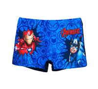 Marvel Avengers Shorts de Bain Garçon, Motif Les Avengers Maillots de Bain pour Enfants, Tailles 4 à 10 Ans (FR/ES, Âge, 6 Ans, Taille Normale, Bleu)