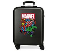 Marvel Avengers Sky Avengers Valise Trolley Cabine Noir 38x55x20 cms Rigide ABS Serrure à combinaison 34L 2,6Kgs 4 roues doubles Bagage à main