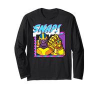 Marvel Avengers Snap! Large Text Thanos Infinity Gauntlet Manche Longue