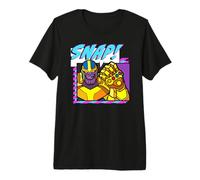 Marvel Avengers Snap! Large Text Thanos Infinity Gauntlet T-Shirt Haut de Gamme