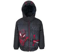 Marvel Avengers Spider-Man Hulk Black Panther Captain America Veste d'hiver zippée pour tout-petits et grands enfants, Miles Morales, 3 ans