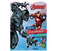 Marvel Comics – Marvel Avengers Vive le coloriage ! – Livre de coloriage avec stickers – Dès 4 ans