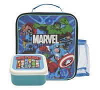 Marvel Avengers Super Bag avec boîte à déjeuner Mini Heroes en polyester, bleu
