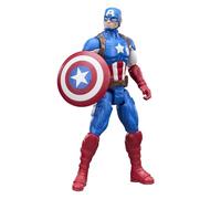 Marvel Avengers Titan Series, Figurine Captain America de 29 cm, Jouets de Super-héros pour Enfants, dès 4 Ans, Bleu et Blanc avec Détails Rouges