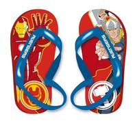 Marvel Avengers Tongs Garçon Design Rouge Thor et Iron Man Sandales D'été, Tailles EU 22 à 29 (Rouge, Système Taille Chaussures EU, Enfant de 2 à 5 ans, Homme, Numérique (intervalle), Moyen, 28, 29)
