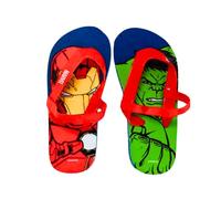 Marvel Avengers Tongs pour Garçons, Sandales D'été Captain America Hulk Iron Man, Taille EU 22/23 - Bleu Marine