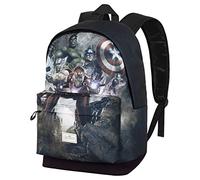 marvel Sac à dos 'The Avengers Troupe' gris / rouge / noir / blanc, Taille One Size