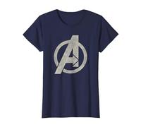 Marvel Avengers Vintage A T-Shirt, Femme, Bleu Marine, S