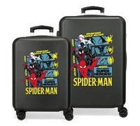 Marvel Avnegers, Spiderman, Valise pour Enfant fabriquée en ABS, Un matériau Rigide et léger, Roues Doubles, Fermeture à Combinaison latérale, de Joumma Bags, Super Heroes, Talla única, Set valises