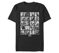 Marvel Big & Tall Classic Character Select Men's Tops Short Sleeve Tee Shirt, Black, 3X-Large