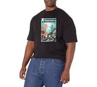 Marvel Big & Tall Classic Panther Legacy Men's Tops Short Sleeve Tee Shirt, Black, 3X-Large