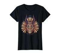 Marvel Black Panther Erik Killmonger Masque T-Shirt, Femme, Noir, M