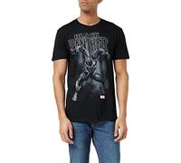 Marvel Black Panther T-Shirt Black Panther Strike pour Homme Black Panther, Noir (Black Blk), L UK