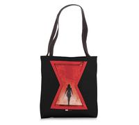 Marvel Black Widow Icon Red Hourglass Natasha Romanoff Black Tote Bag