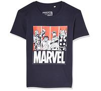 Marvel BOMARCOTS167 T-Shirt, Navy, 06 Ans Garçon