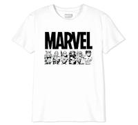 Marvel BOMARCOTS169 T-Shirt, Blanc, 12 Ans Garçon