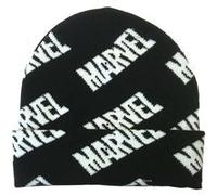 Marvel - Bonnet Noir Logo Noir
