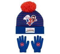 Marvel Bonnet Spiderman | Spidey Et Ses Amis Extraordinaires Gant Et Bonnet Enfant | Bonnet Et Gant Hiver | Taille Unique Bleu
