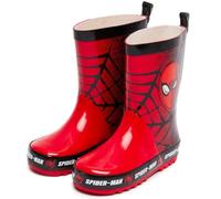 Marvel Bottes en caoutchouc Spiderman pour garçon, Rouge, 11 UK Child